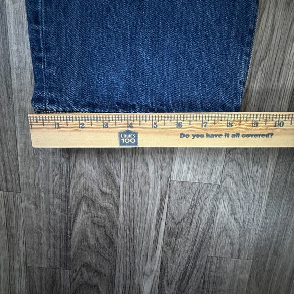 Levi’s 501 Straight Fit Jeans Blue Denim Button Fly 40x34 Made in Mexico - Picture 7 of 10